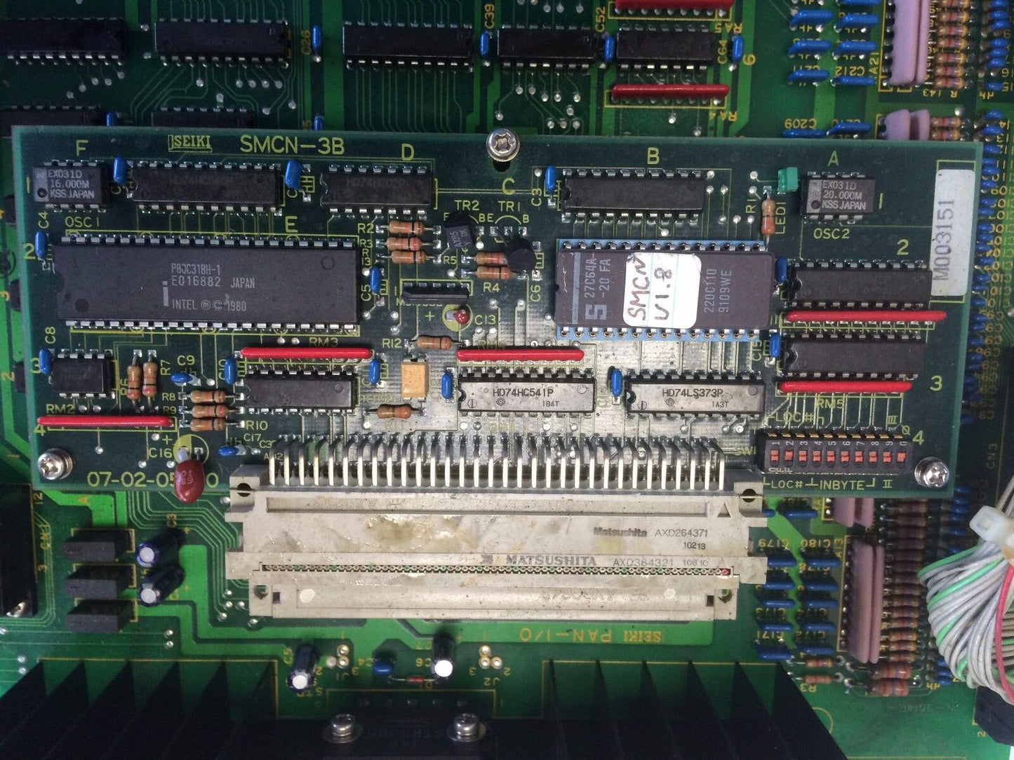 Seiki Vmc Pcb Card, Seiki Pan-I/O,Pan-1/0, 10-05-04, Smcn-3B,07-02-05-00,Cr