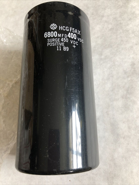 New General Electric Hcgf5ax,6800 Mfd 400 Vdc Capacitor Unit Hcgf5ax 2G822,Db