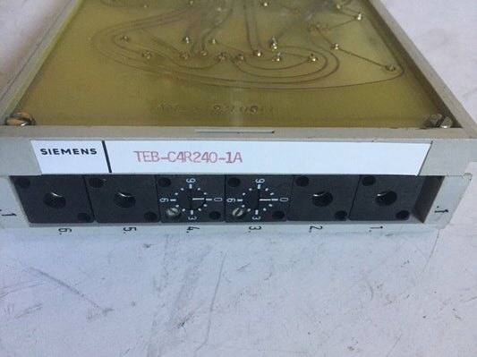 New Siemens Teb-C4r240-1A W/Potentiometer Board,Bv