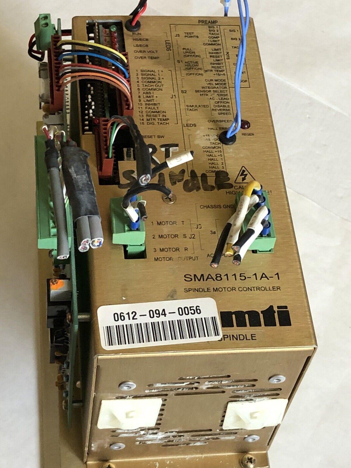 Glentek Sma8115hp-1001-016D-1A-1-03,Sma8115-1A-1 Servo Controller El-07468-00,Ev