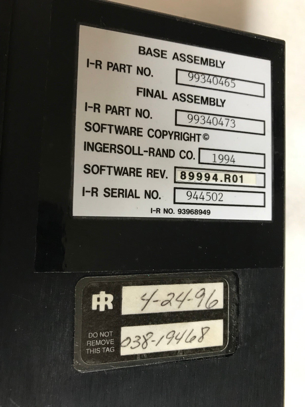 Ingersoll-Rand 99340473,Micro Tas Plus N+1 Module I-P Part 99340465,Sh