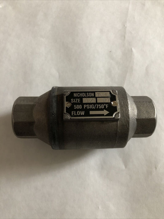 New 1/2" Npt Nicholson Ta 502 Thermostatic Steam Trap 500 Psi ,Bz