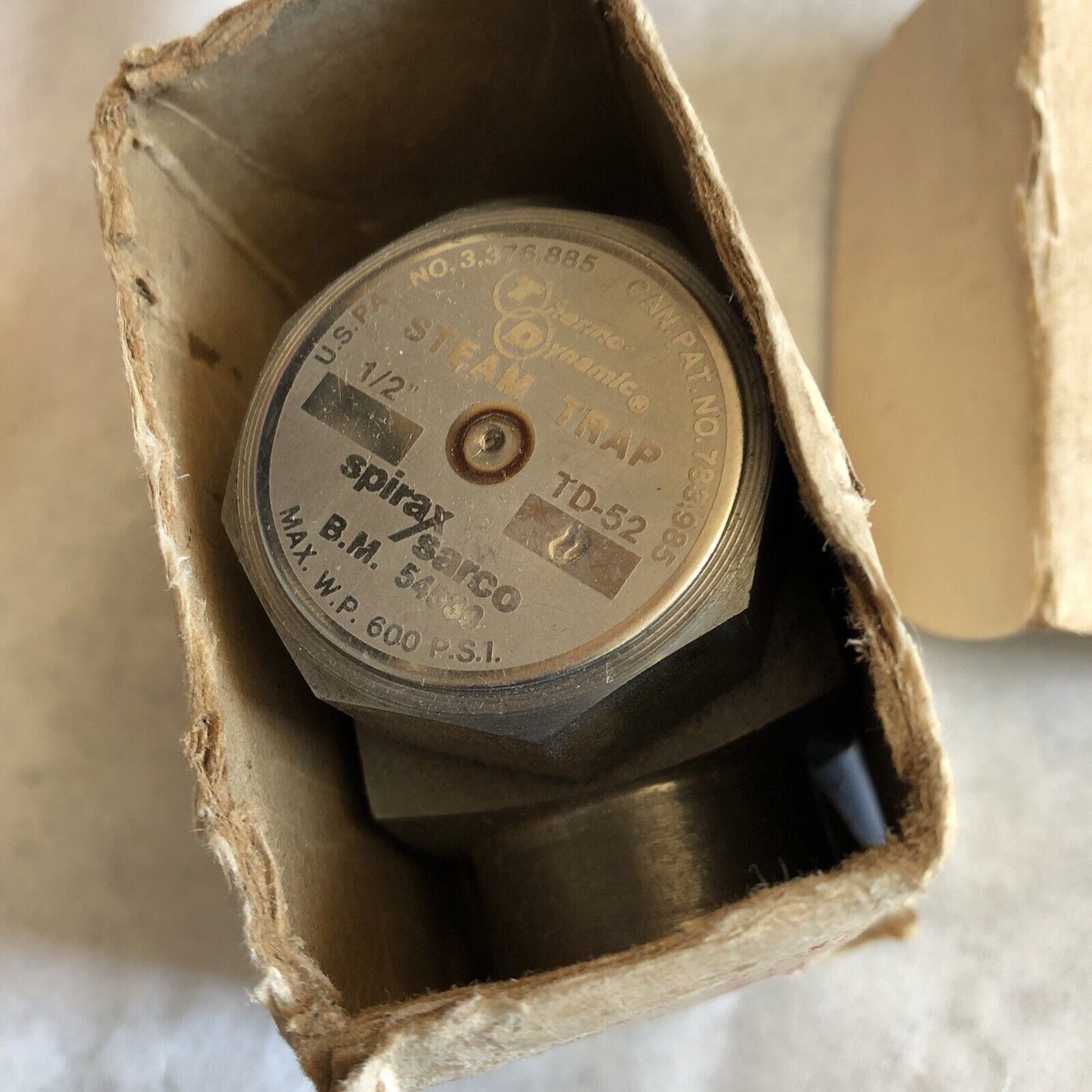 New 1/2" Spirax Sarco Td52 Steam Trap,Bm 54530 Thermo-Dynamic Steam Trap,Eo