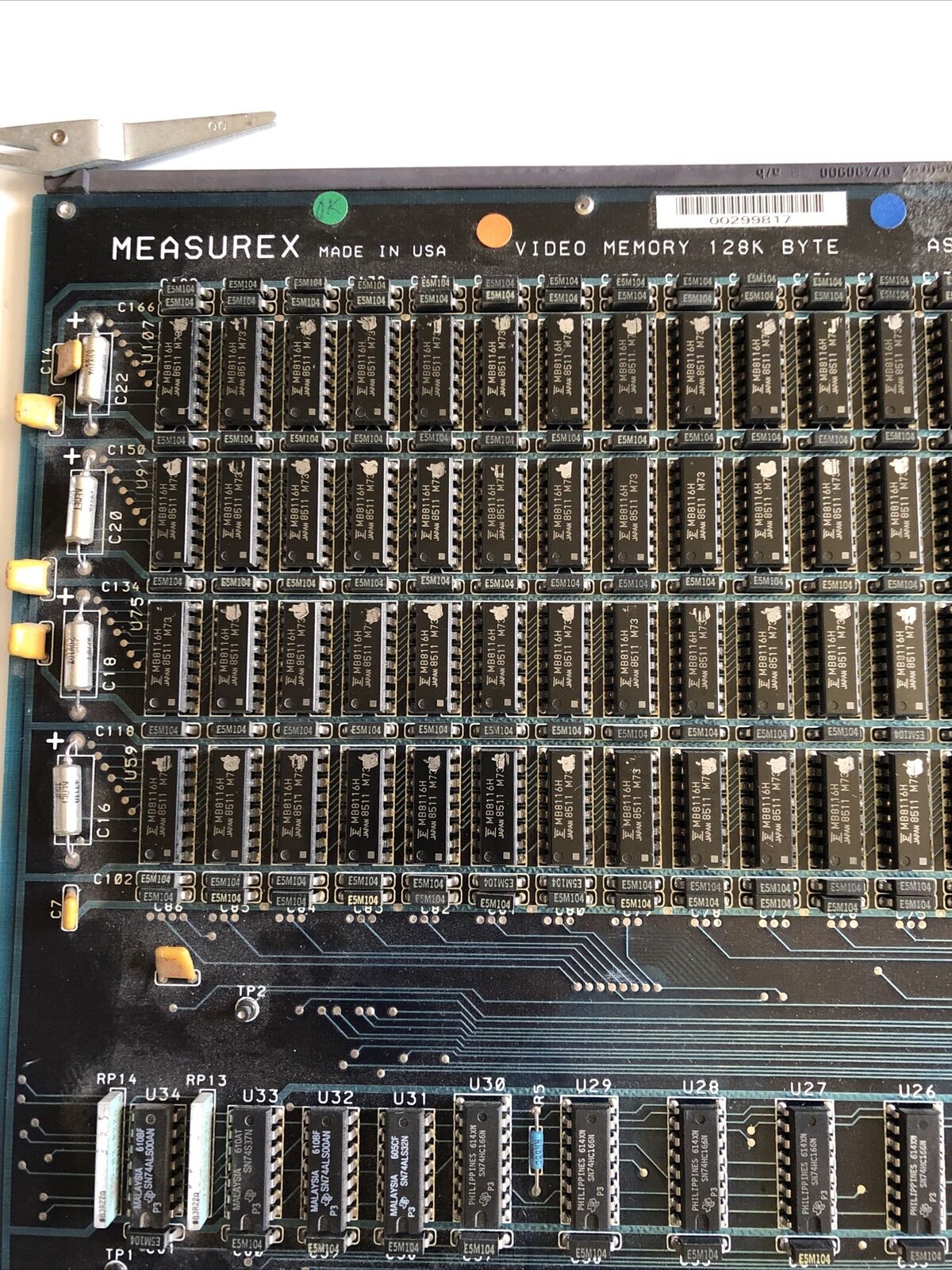 Measurex 05327902 Pcb Board Assy No 05327902 Video Memory 128K Byte,Ax,Ad
