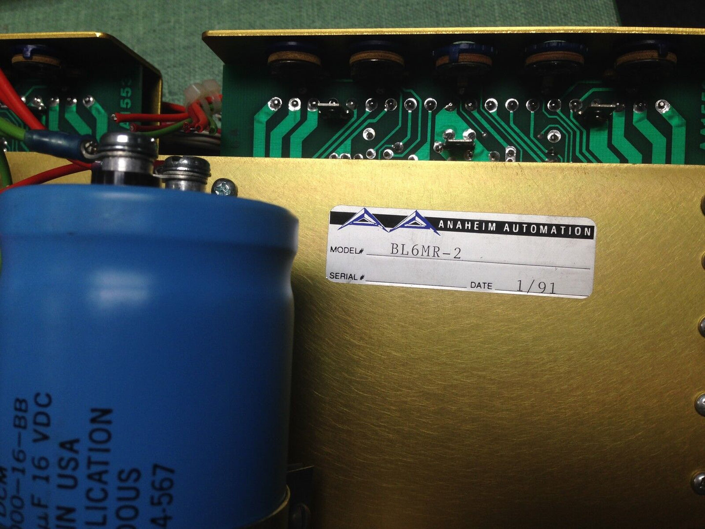 Anaheim Automation Bl6mr-2 Control Board,Aa1553  Assembly,Dh