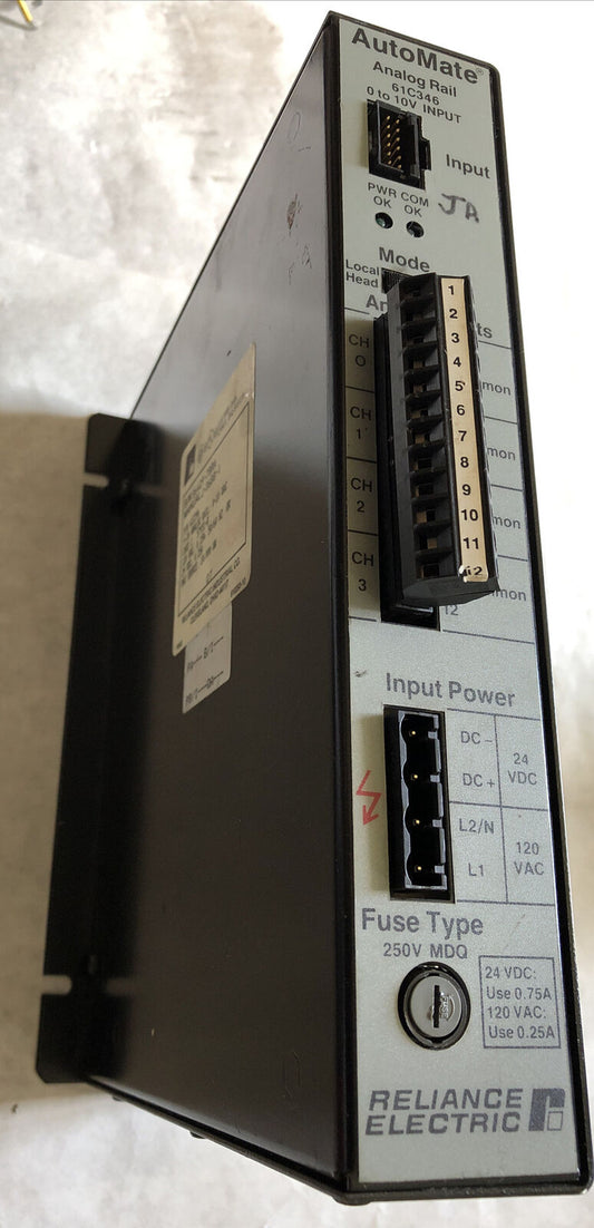 Reliance Electric 61C346,Automate  Analog Rail,86429-78Ra,0-10Vdc,J-3688-1,Be