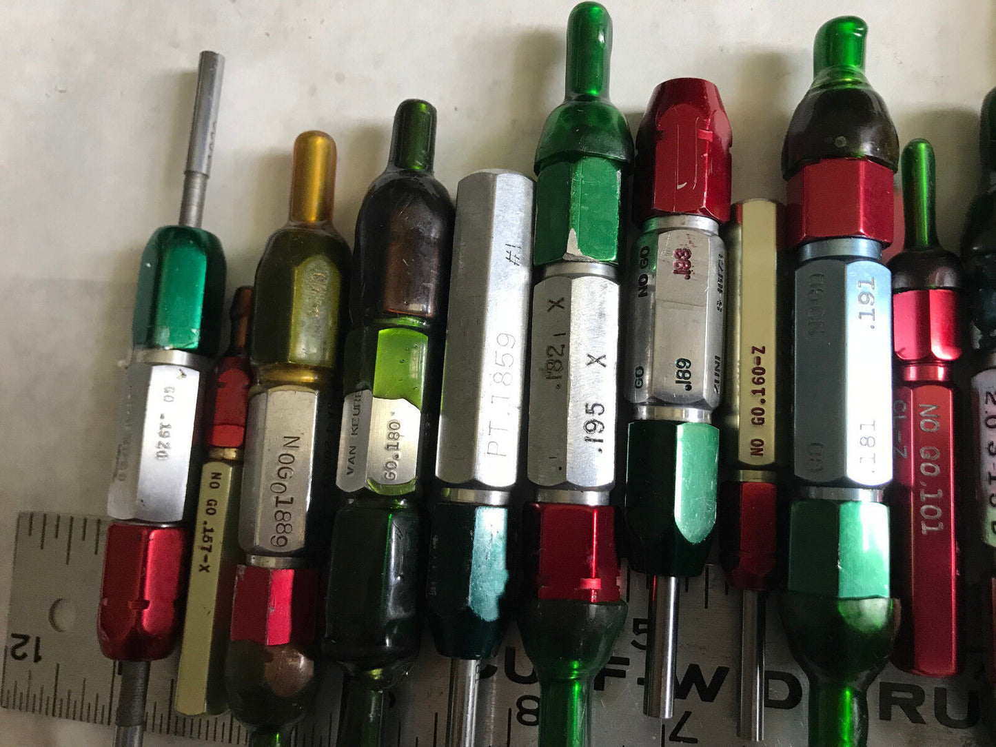 Lot Plug Gage Go Nogo Van Keuren .1880,1980,181,191,1875,180,1874,1889,1877,Es
