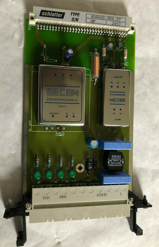 New Schlatter 406600.004.07 Power Supply Board,Fa