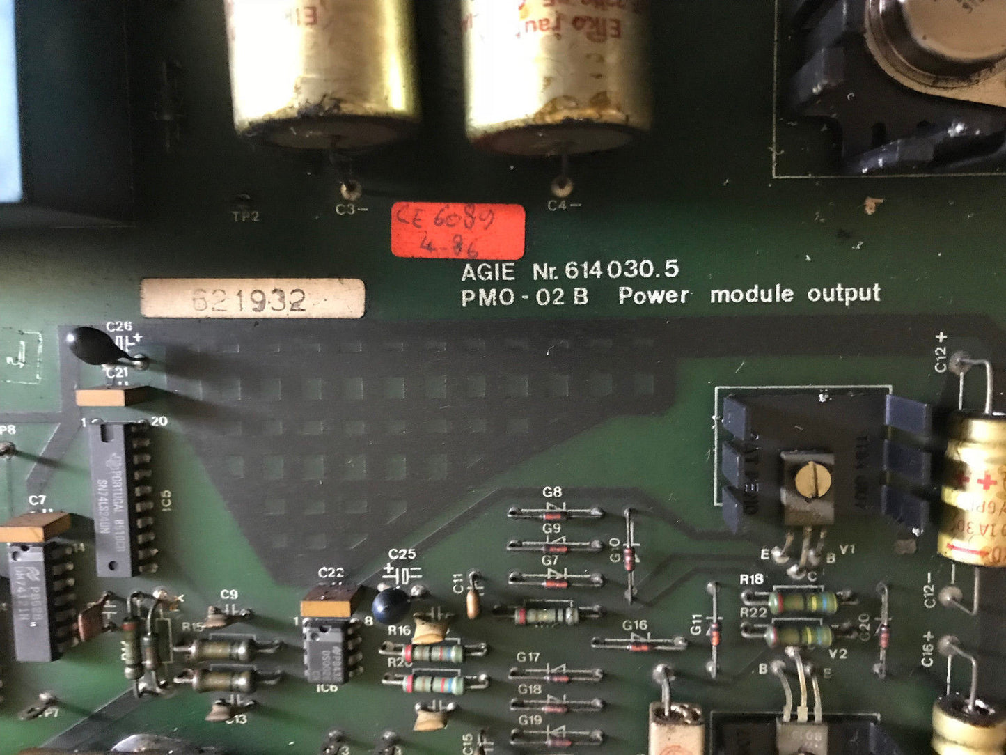 Agiepuls Mm Wire Edm Machine Agie Pmo-02B Power Module Output,Agie 614030.5,Ag