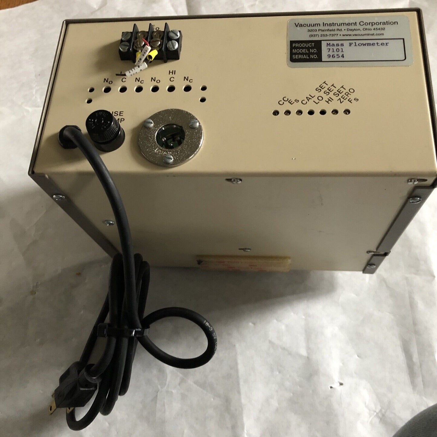 Vacuum 7101 Instrument,7101 Mass Flowmeter,Vic Leak Detection,Dd