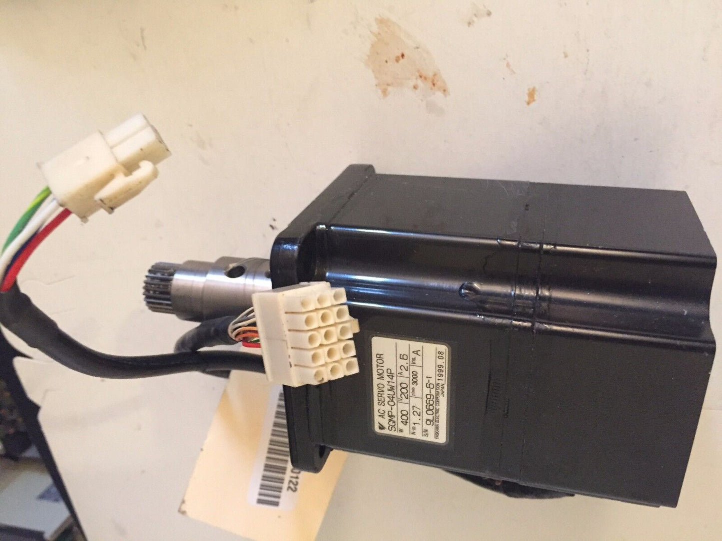 Yaskawa Electric Sgmp-04Uw14p Ac Servo Motor, 400 W, 200 V, Rpm 3000,Ck