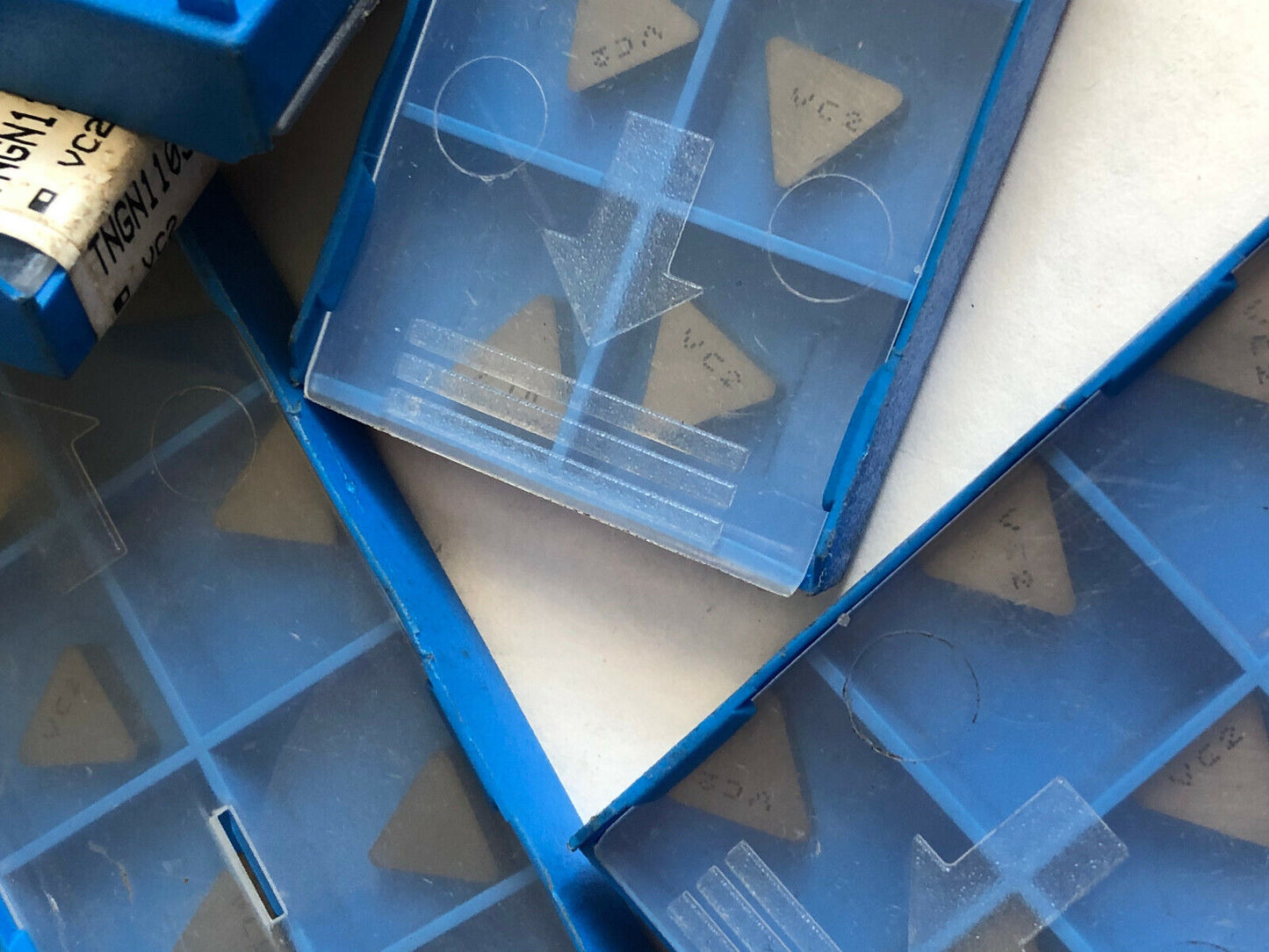 New Lot 90 Valenite Tng 222 Carbide Inserts, Grade Vc2 Tngn110308vc2,Bj
