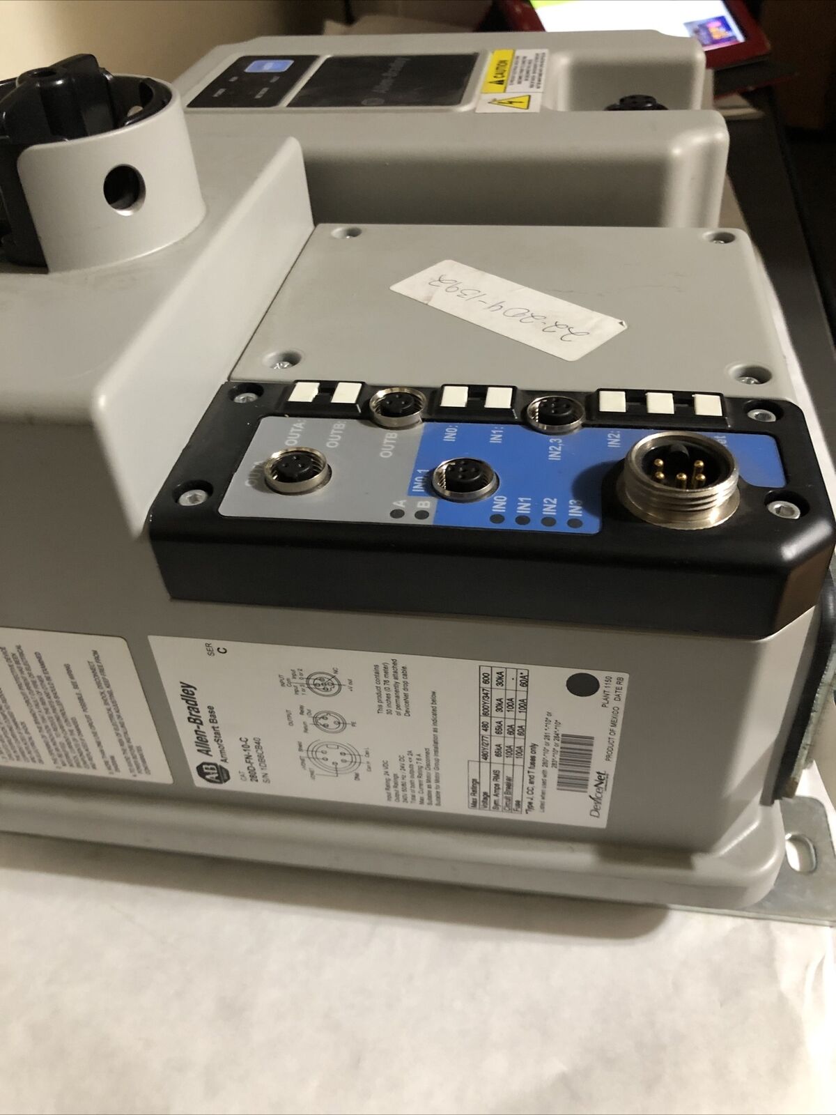 Allen Bradley 280D-F12z-10A-Crw Armorstart Control Module 280D-Fn-10-C W/Base,Ew