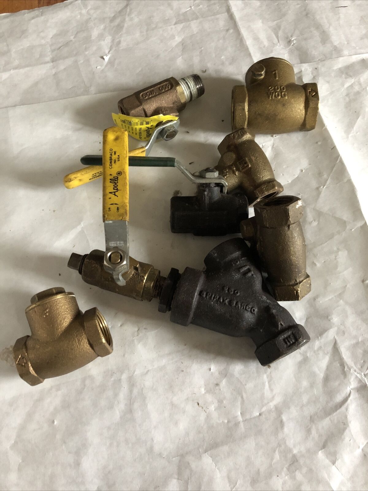 New &Used Lot 3/8,1/2,3/4",1" Union,Check Valve Y-Straner Pipe Plumbing,Ay