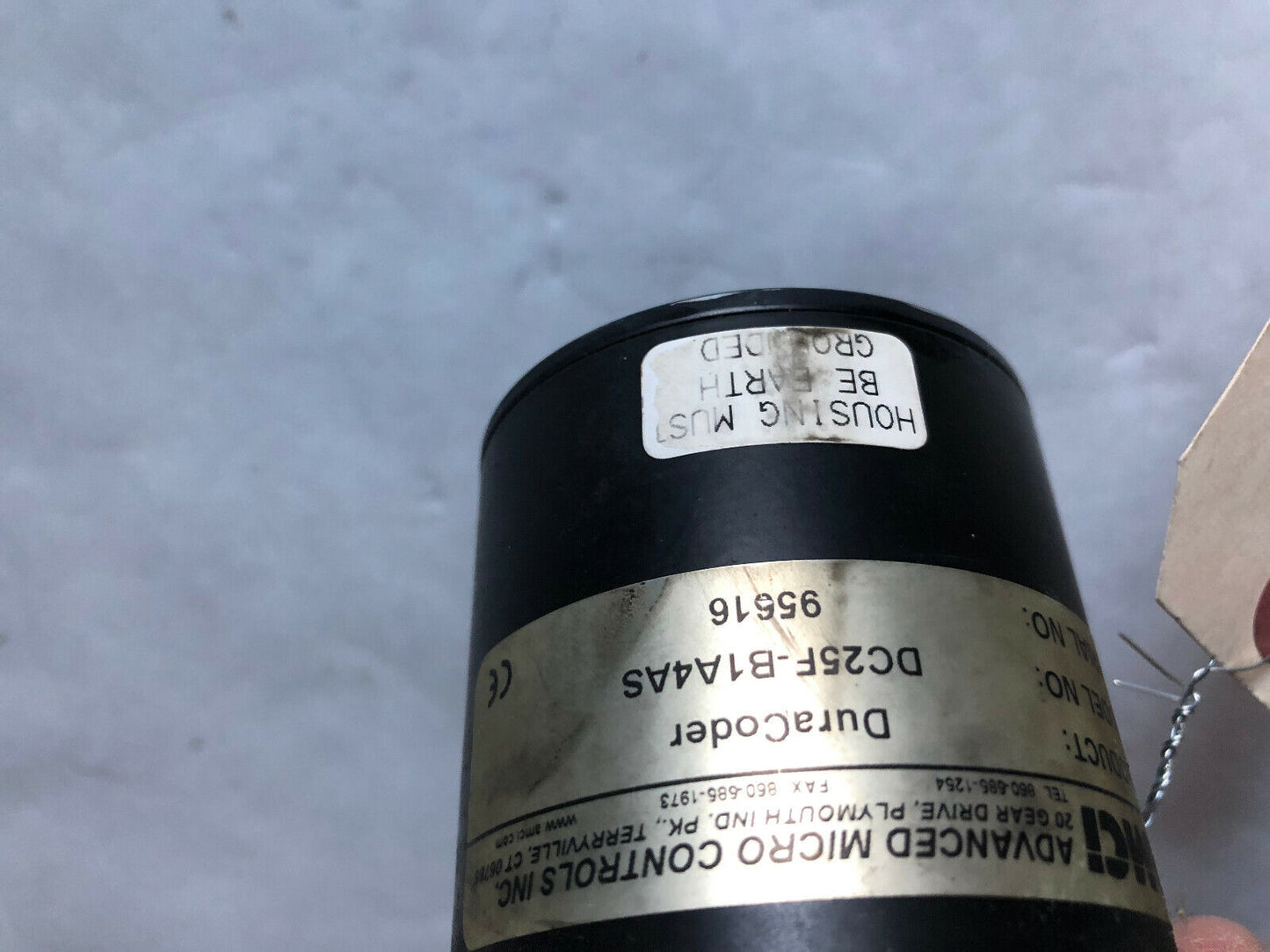 Amci Dc25f-B1a4as Duracoder Encoder, Shaft Diameter: 3/8",Encoder,Si