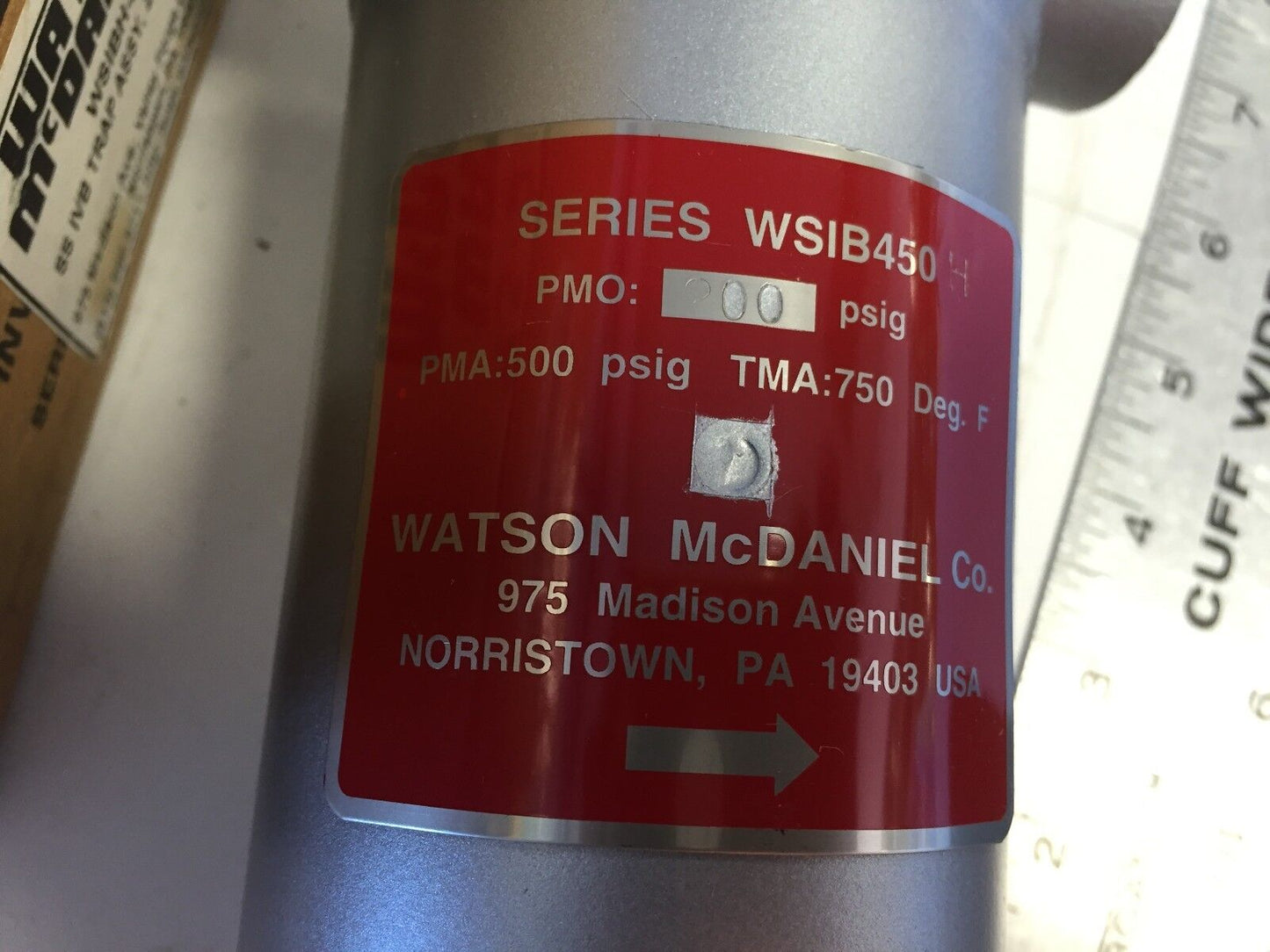 New 1/2" Watson Mcdaniel Wsib450 H,Wsibh-200-12,02005,Cf3 Bucket Steam Trap,Ac