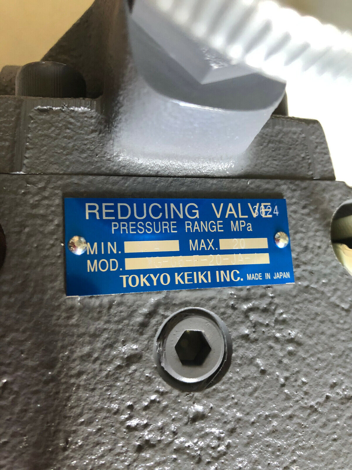 Tokyo Keiki Xg-06-F-20-Ja-J Reducing Valve,1.4-20Mpa,Min 1.4,Max 20 Mpa Valve,Ff