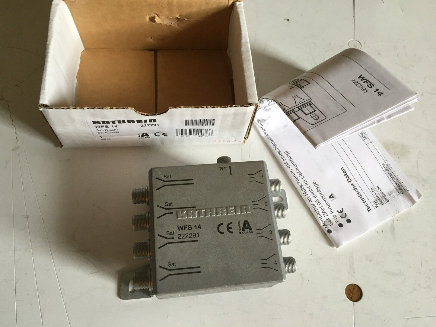 New Kathrein Wfs 14,222291 Diplexer Feed-In 5X4 Wfs14,Fe