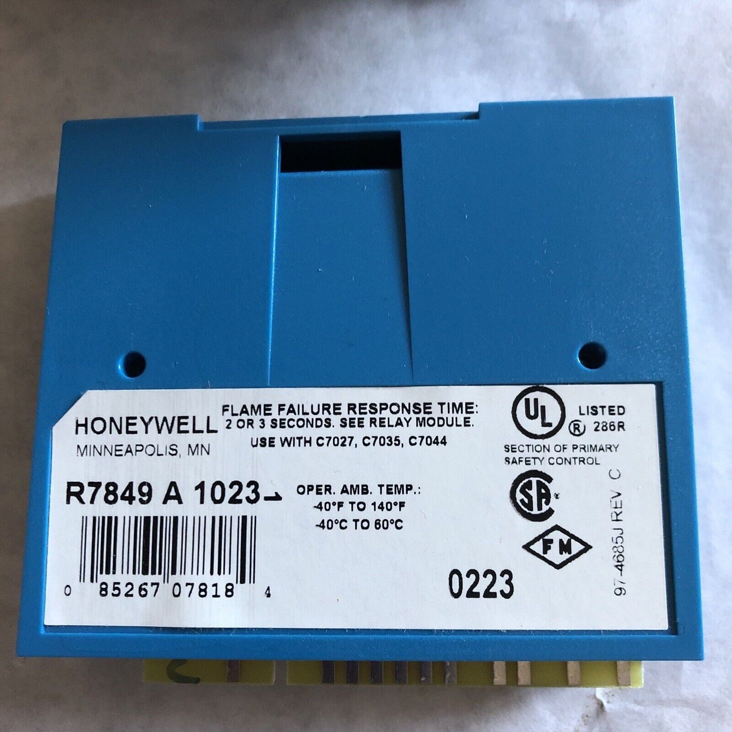 New Honeywell R7849a1023 Ultraviolet Flame Amplifier,Ed