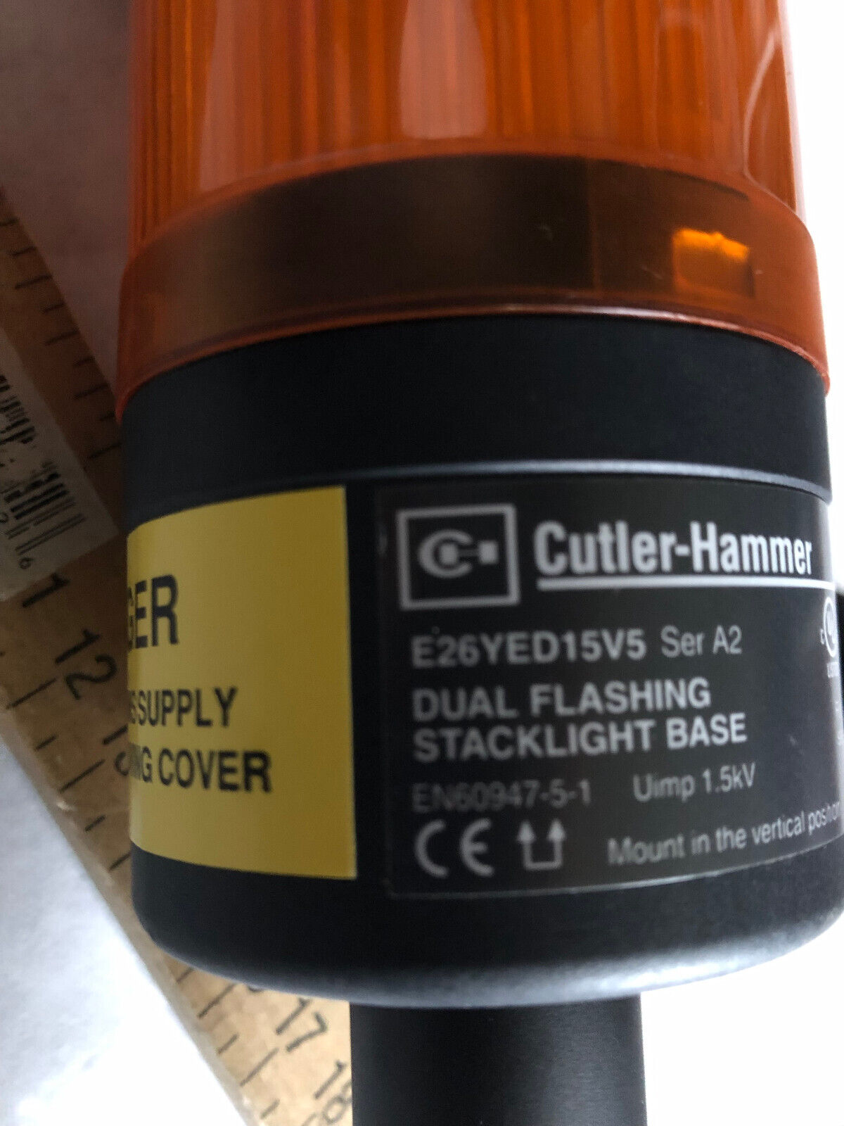 Cutler Hammer E26yed15v5 Dual Flashing Stack Light Ddc3 Light Beacon Assembly,Az