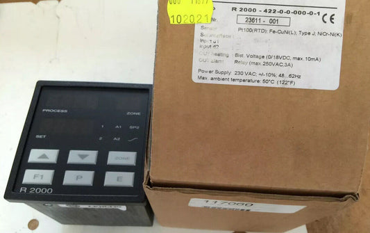 New Heino Ilsemann R2000-422-0-0-000-0-1 Temperature Controller,230 Vac R2000,Fj