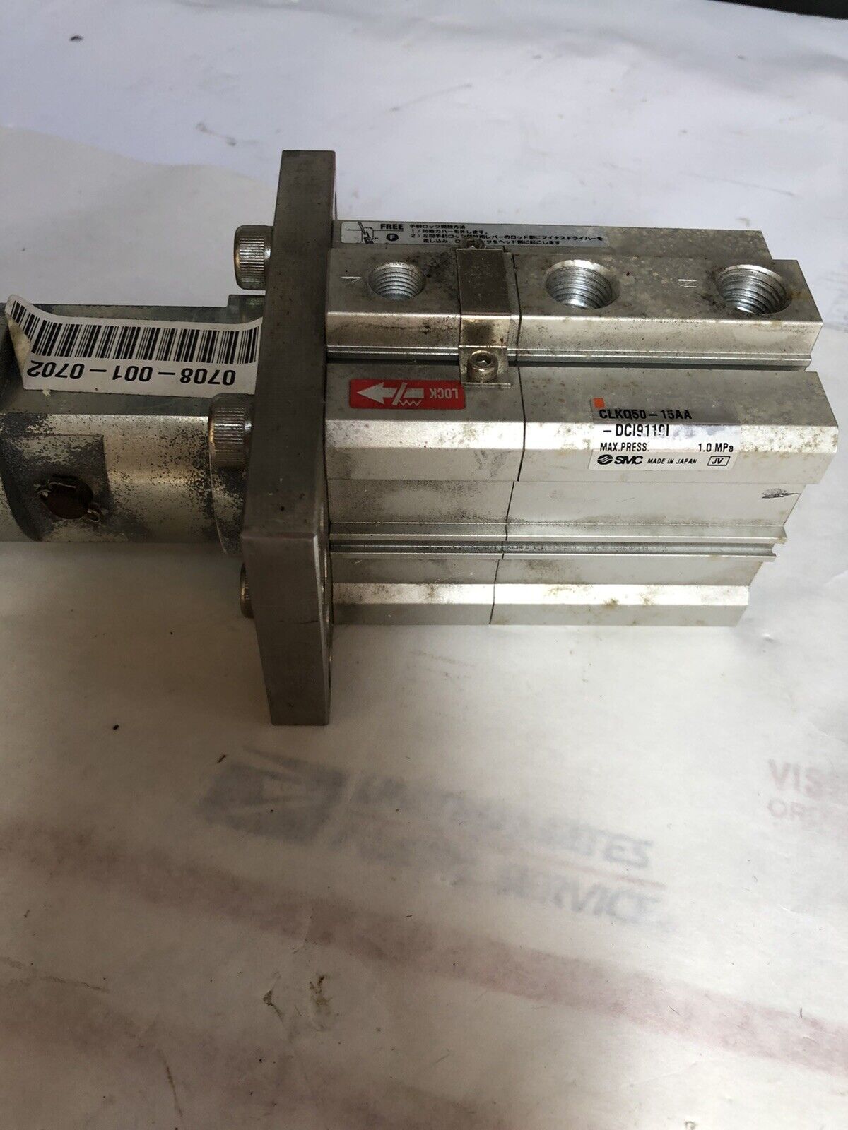 New  Smc Clkq50-15Aa-Dci9119i Pneumatic Cylinder Clamp,Dk