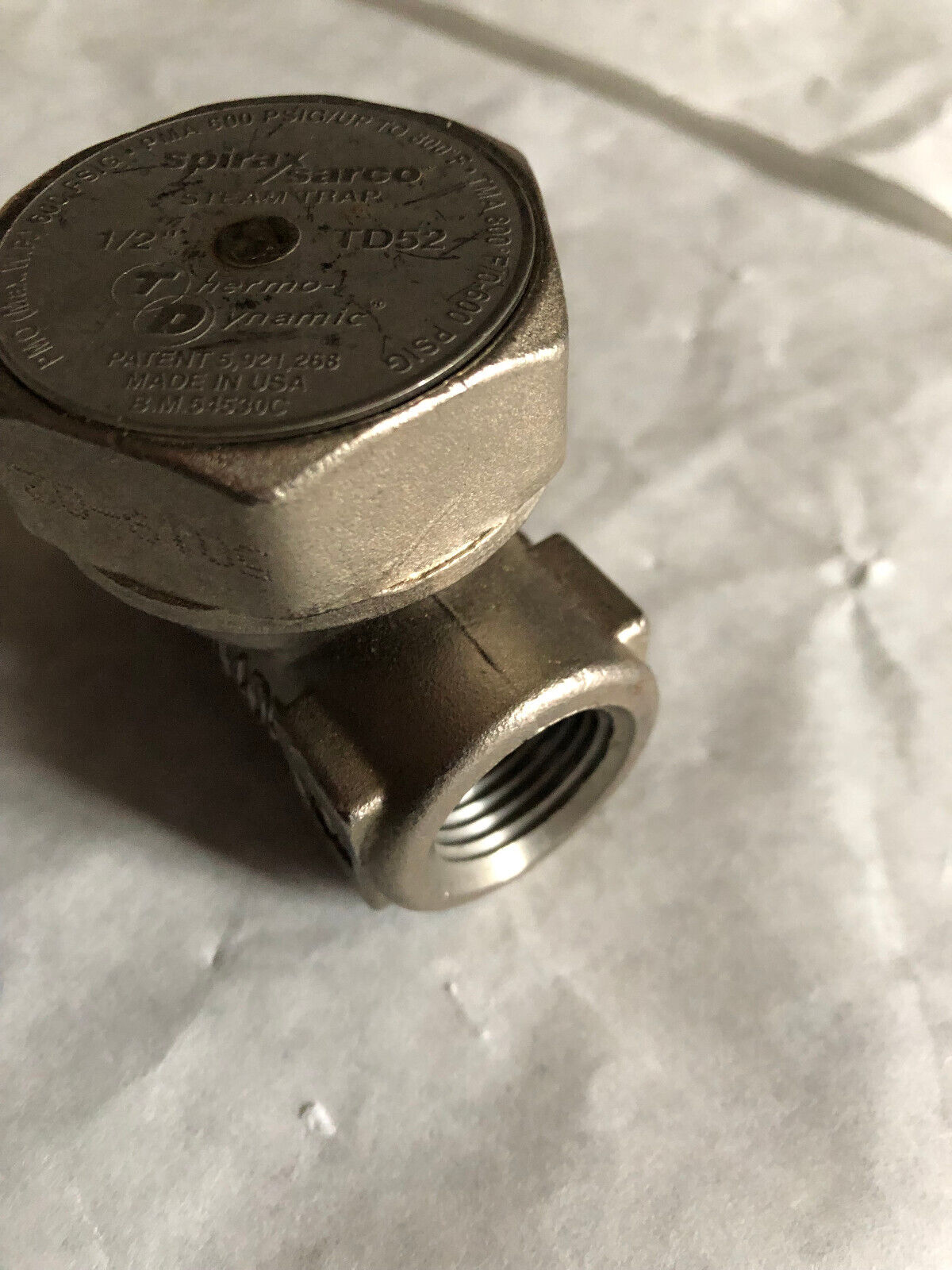 New 1/2" Spirax Sarco Td52 Steam Trap,Bm 54530C Thermo-Dynamic Steam Trap,Bt