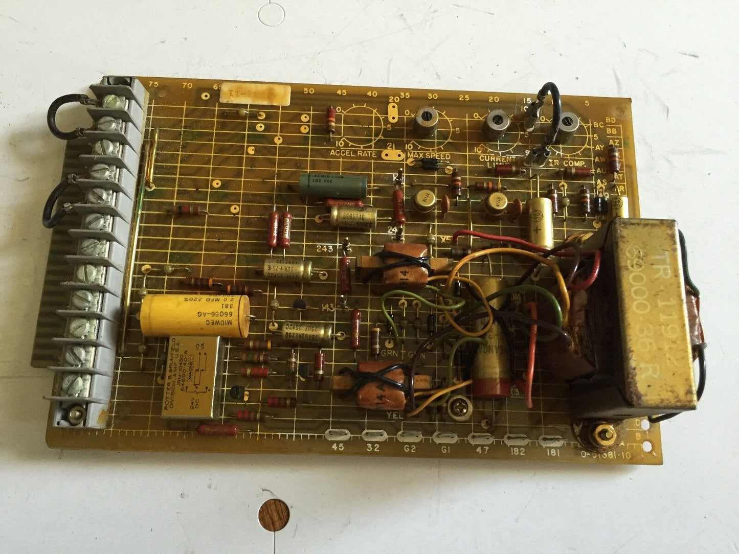 Reliance 0-51381-10 Baldor 51381-11,Tr-11912 Pc Board Drive Control,Sk