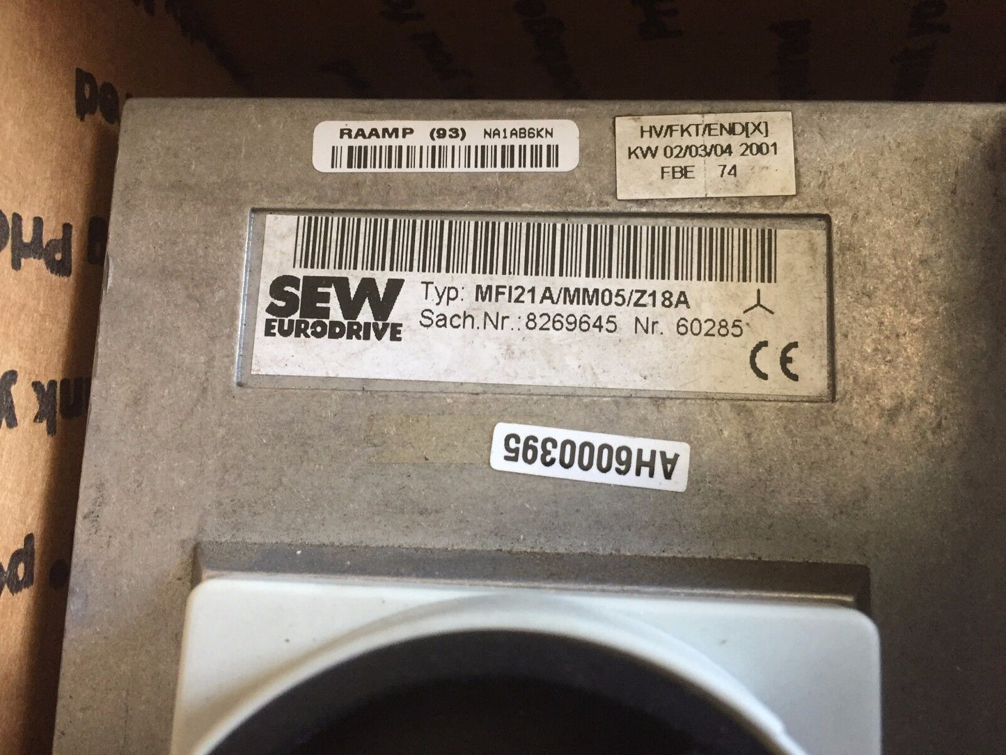 Sew Eurodrive Mfi21a/Mm05/Z18a Motor Drive Unit Mm05c-503-16,Movimot,Bj