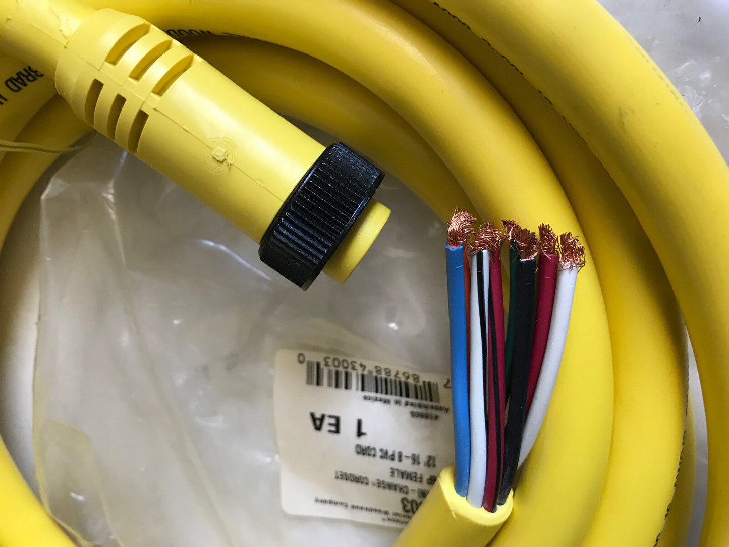 New Brad Harrison 43003 Daniel Woodhead,600Volt 7Amp,Mini Change Cordset 20,Sh