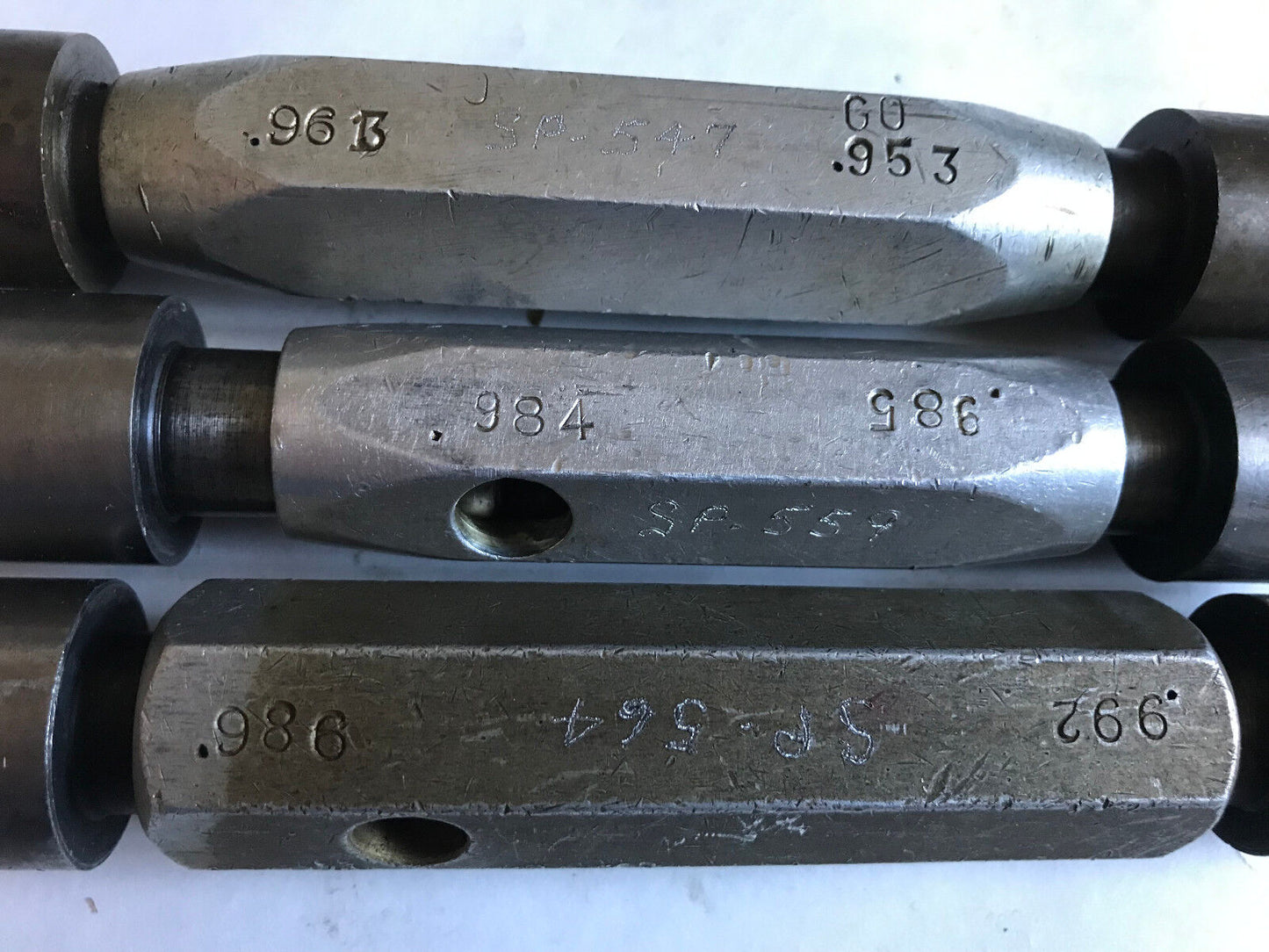 Lot The Pipe Machinery Go No Go Plug Gage .986,.992,.984,.985,.963,.953,Sa