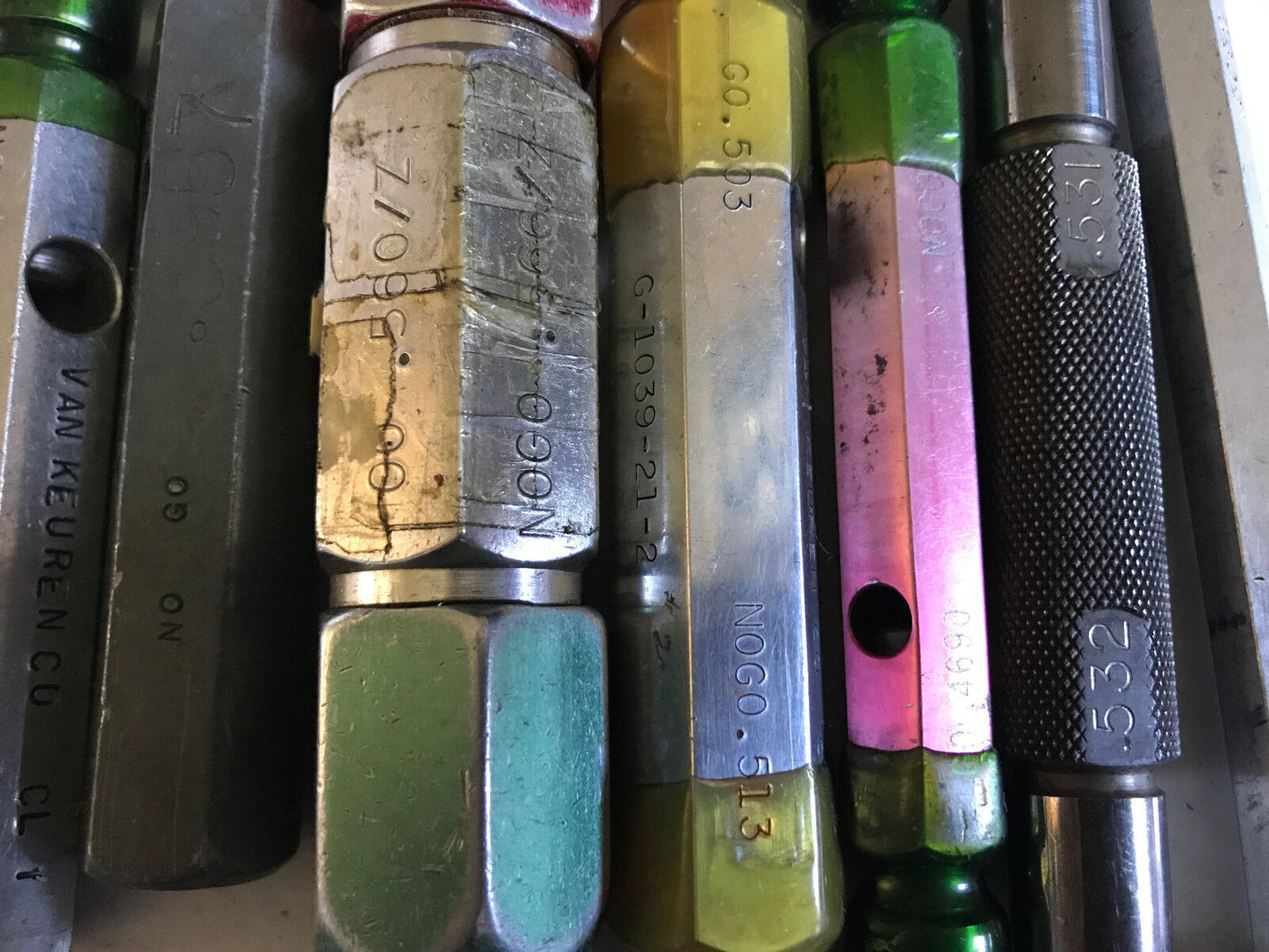 Lot Plug Gage Go Nogo Van Keuren .4968,5052,531,532,551,561,503,513,560,566,Es