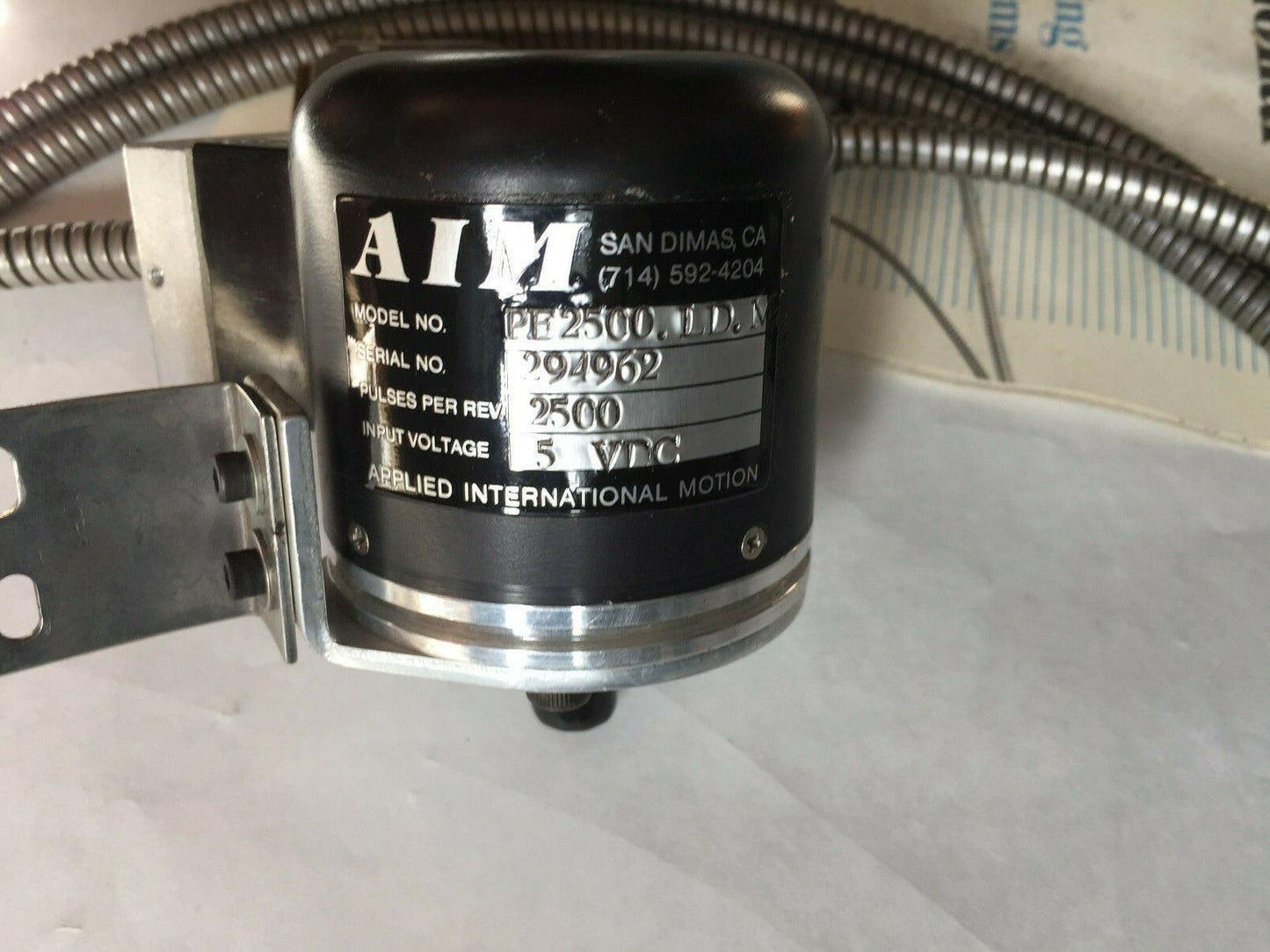 New Aim Pe2500.Ld.M Rotary Encoder. 2500 Pulses Per Revolution. 5Vdc,Sg