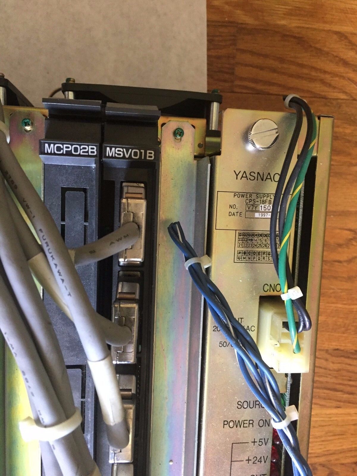 Yaskawa Jzncu-Mrk12-1E,Abso Yasnac,Cps-18Fb,Mcp01,Mif01,Mcp02b Power Supply,Tn