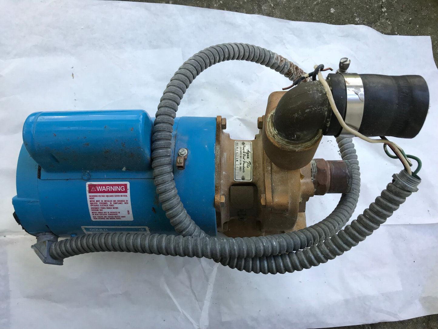 Gould 8-164299-20 Pool Pump Motor,Gould-Guard,1081 Pool Pump,Aqua A Q10,Aq10,Tg