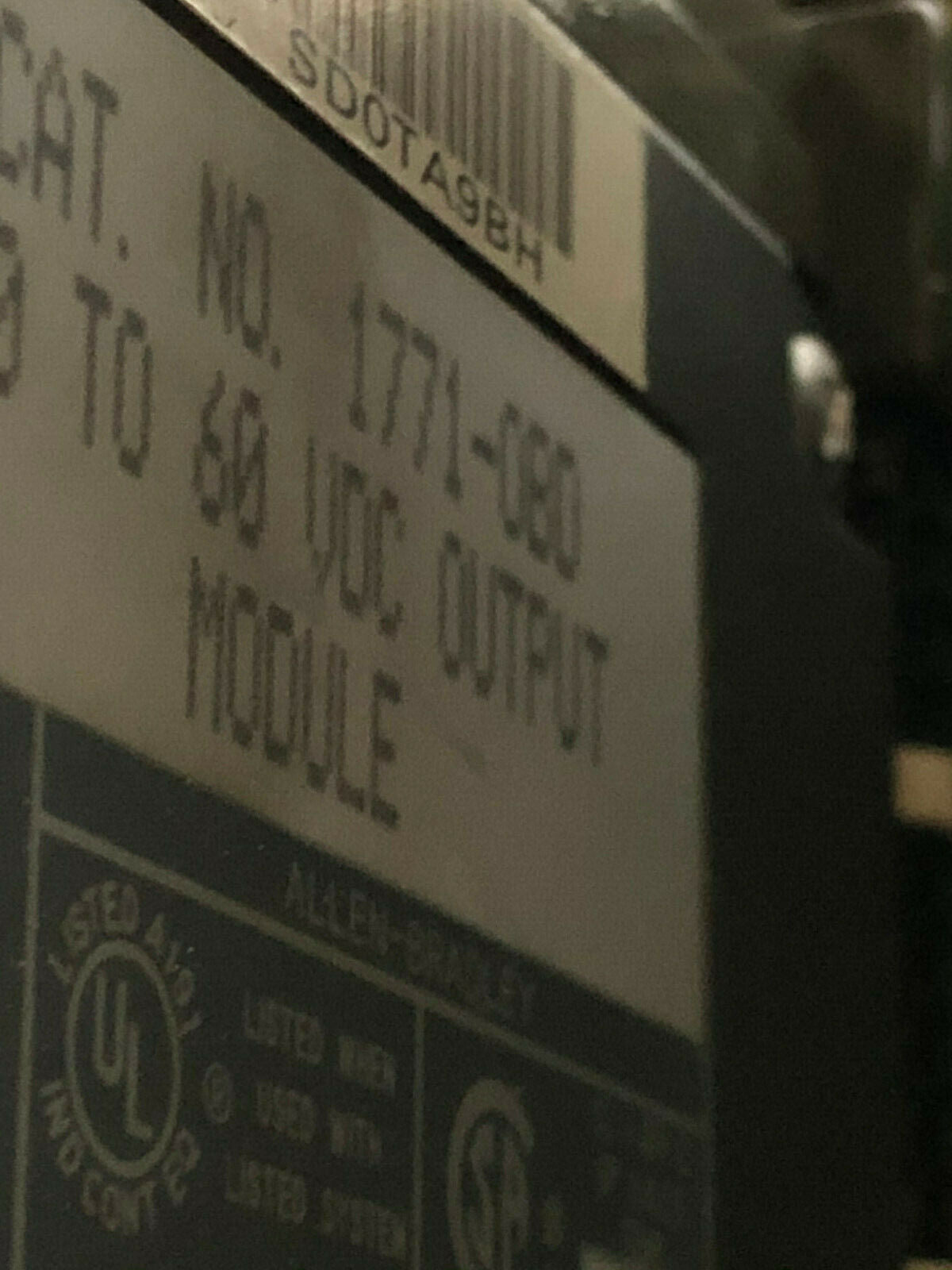 Allen Bradley 1771-08D,Remote I/O Adapter,1771-P7 Power Supply,1771-Cp1,Ae