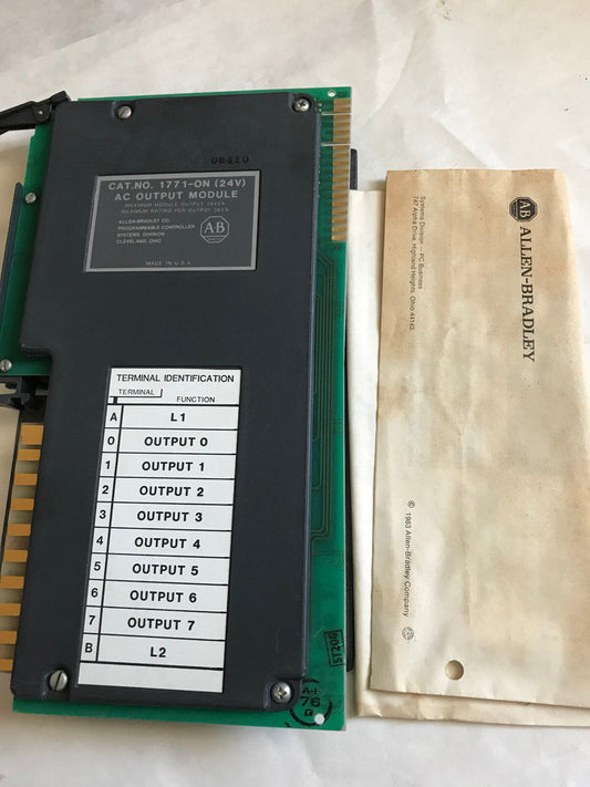 Allen-Bradley 1771-On,Allen-Bradley 1771-0N (24V) Ac Output Module,1771-0N,Sr