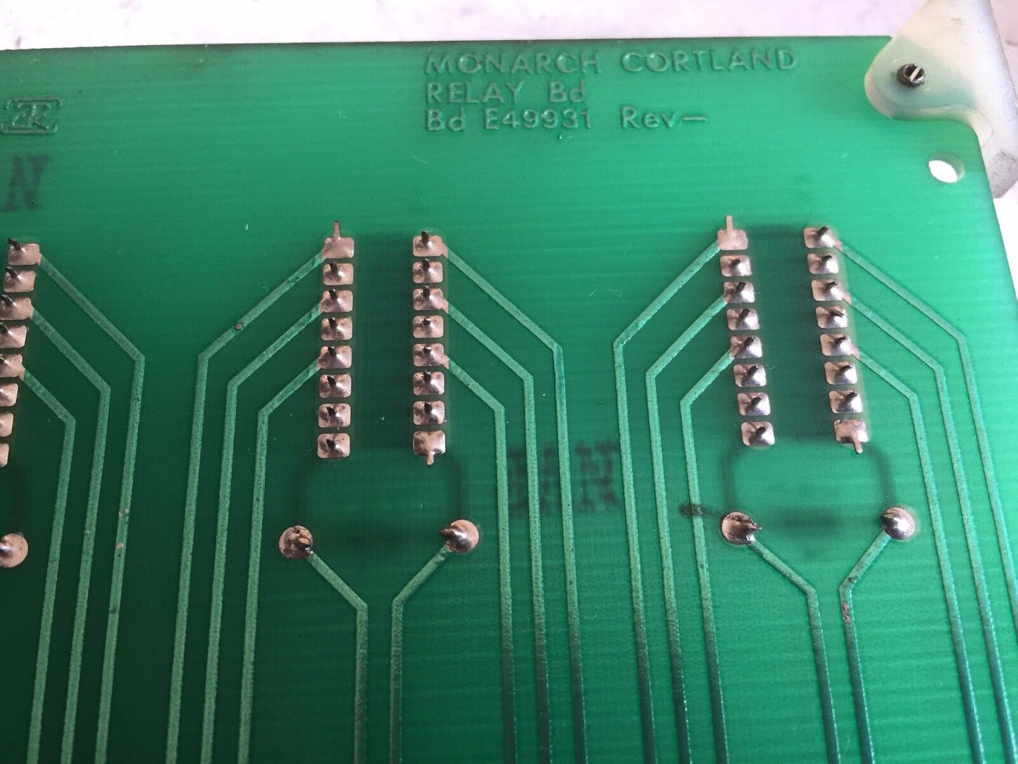 Monarch Cortland E49932,Circuit Board Relay Bd  Assy E49931,Monarch E49932,Ah,Eu