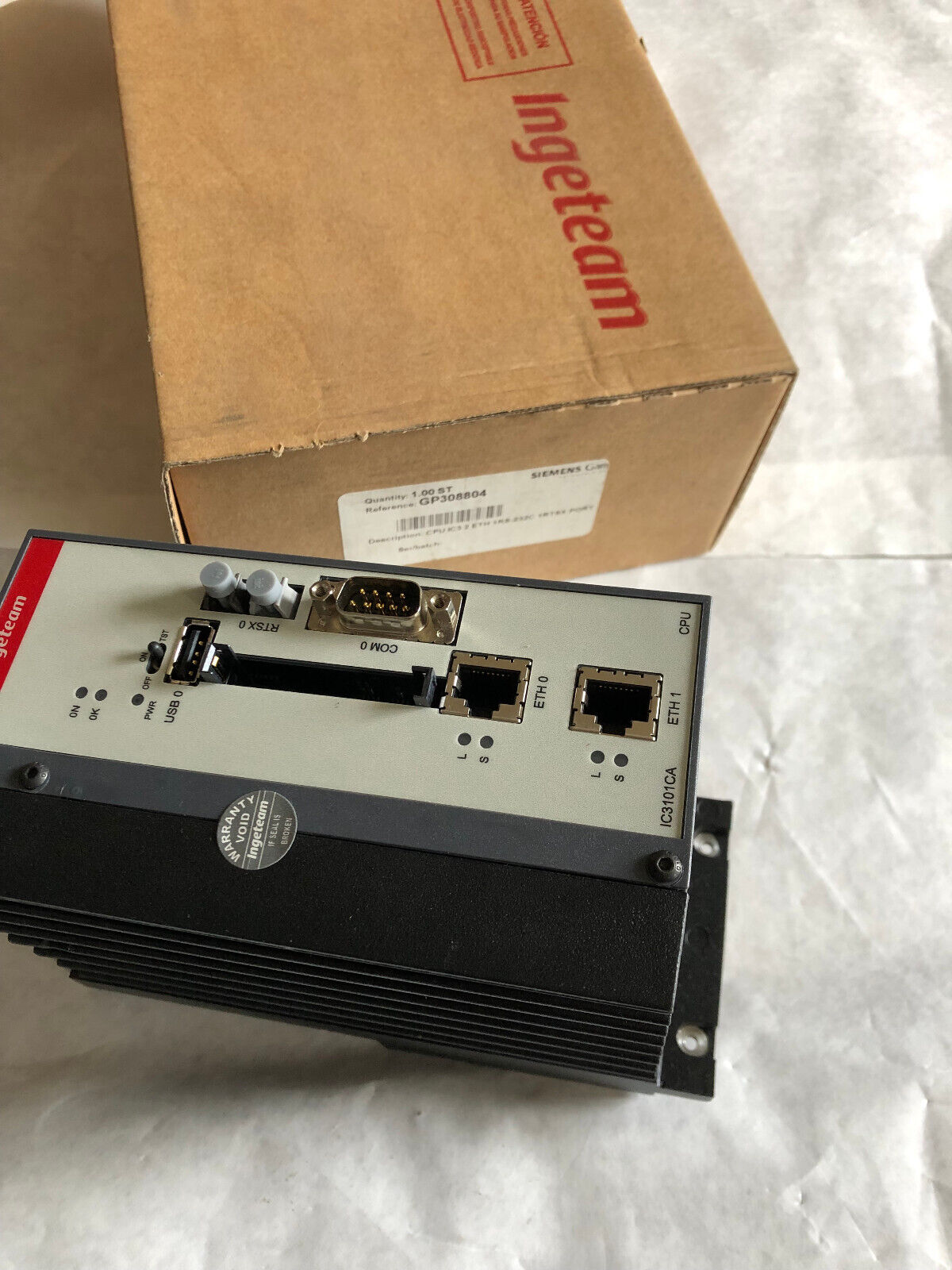 New Ingeteam Ic3101ca Cpu Ic3 2 Eth Controller,Ingeteam Ic3101ca,Gp308804,Cz