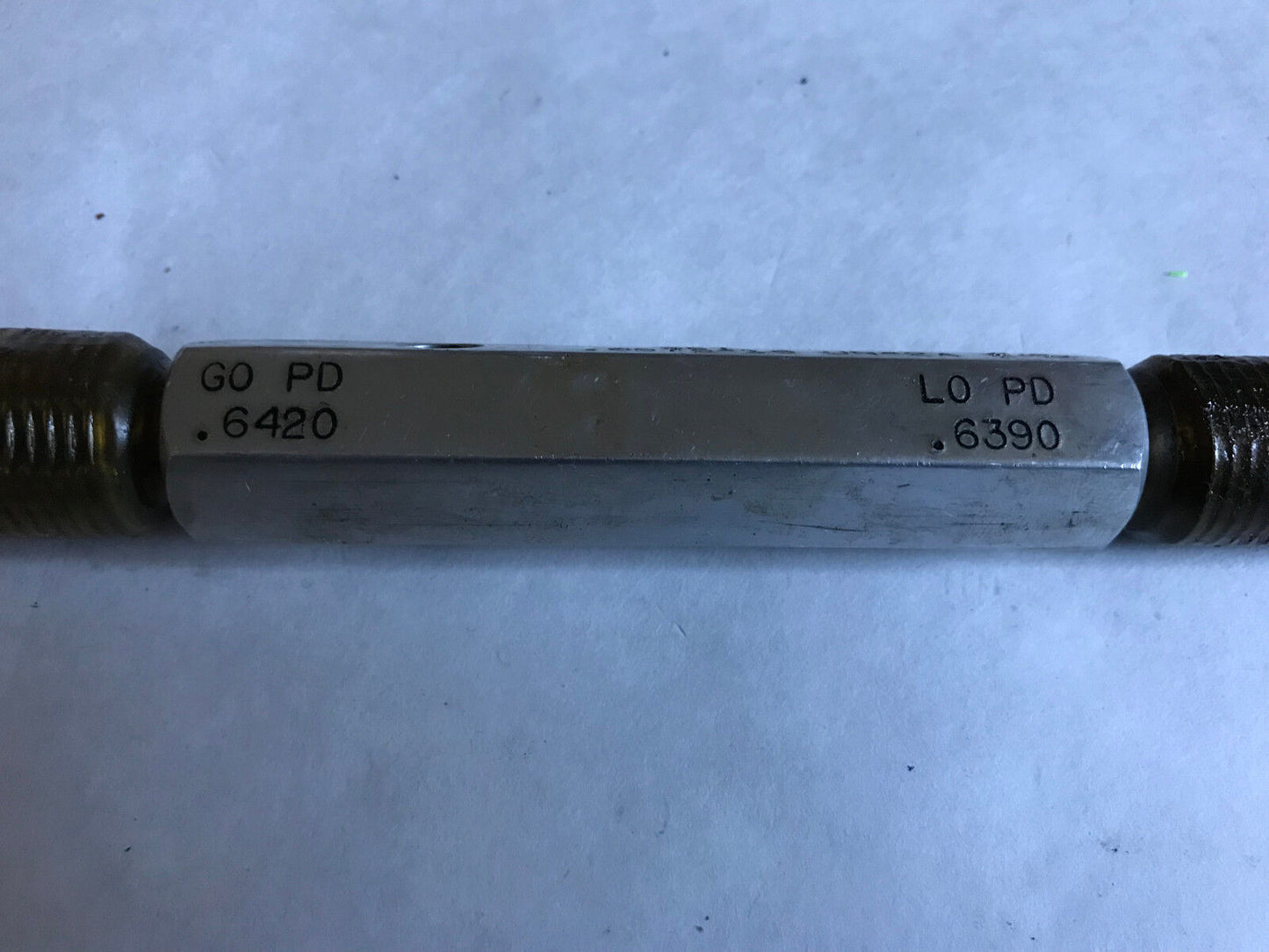 No Go Thread & Plug Gauge Pmc .6875-16,Un-2A Go Pd .6420 Lo Pd .6390 Before,Sb