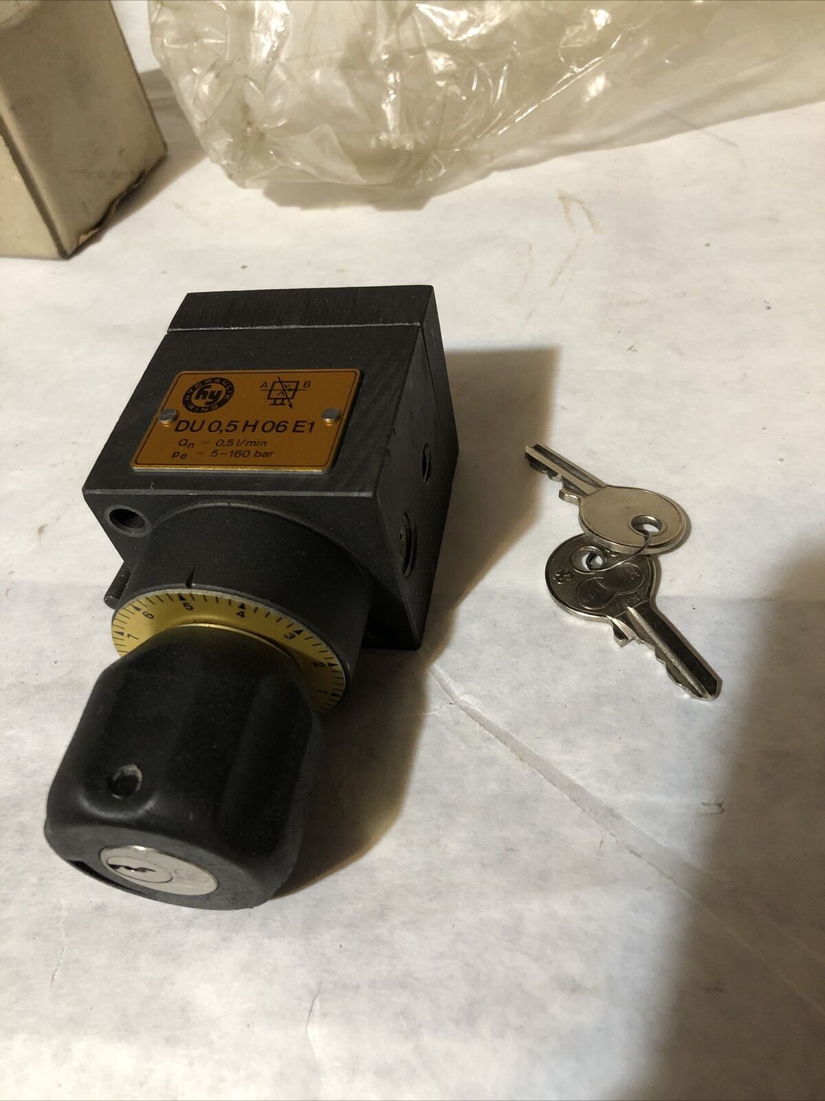 New Hydraulik Ring Du 0,5 H 06 E1,Hy Hydraulik Ring Du 0,5 H Lockout Valve,Br