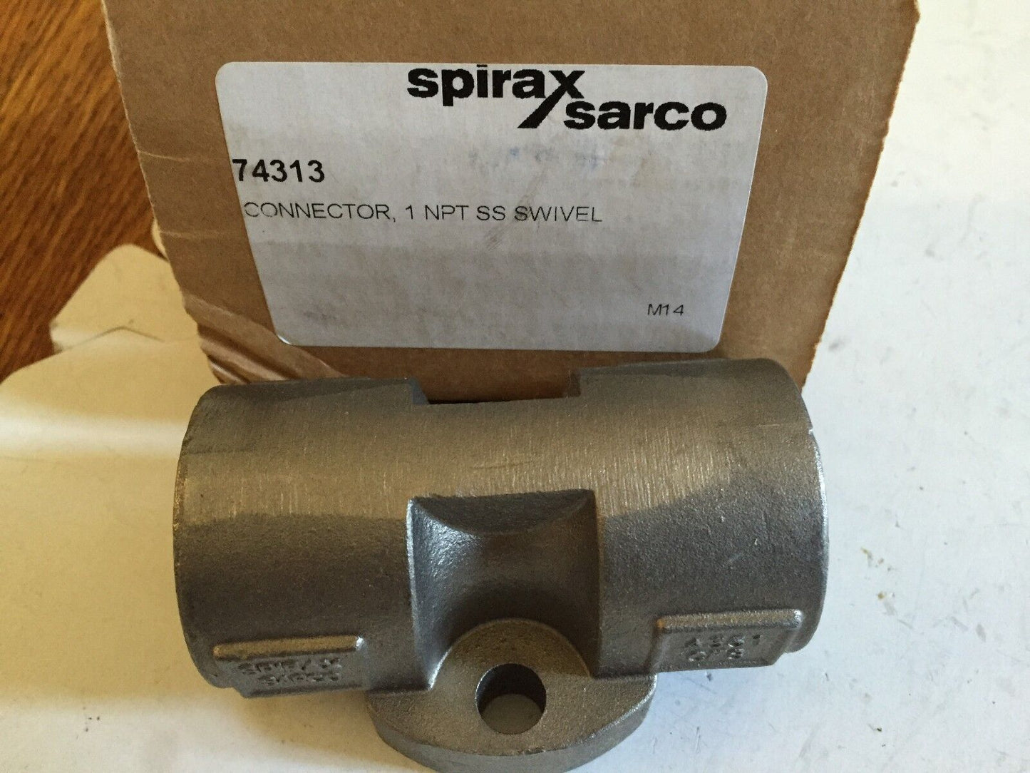 New Spirax Sarco 1" Npt,A351 Cf8, Utd52l Swivel Connector,Bs
