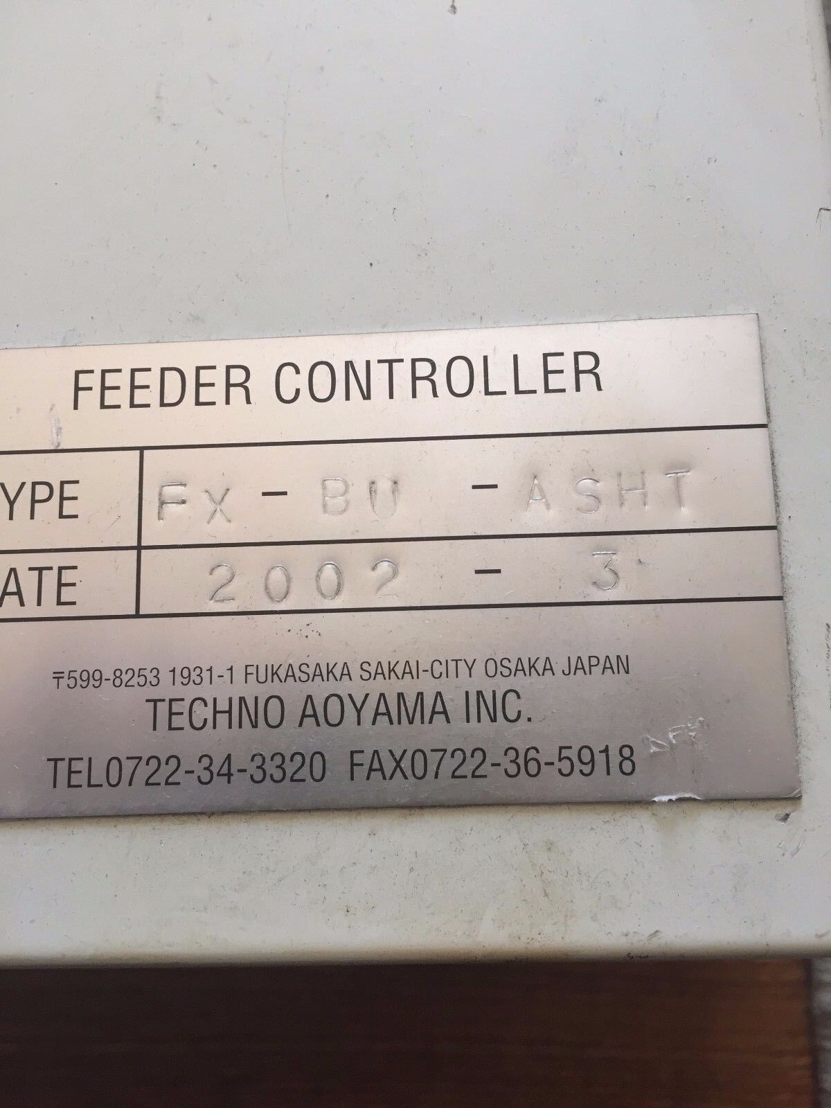 New Techno Fx-Bu-Asht,Techno Aoyama Fx-Bu-Asht Studbolt Feeder Controller ,Ax