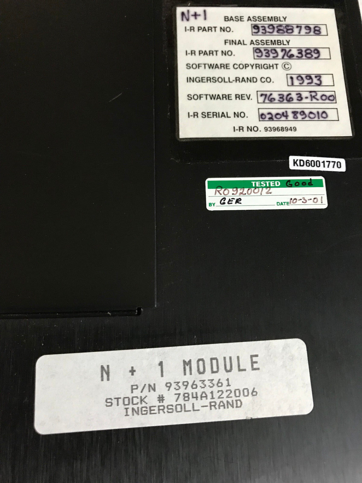 Ingersoll Rand 93963361 N+1 Module, Micro Tas Plus,93988798,93976389,Ep