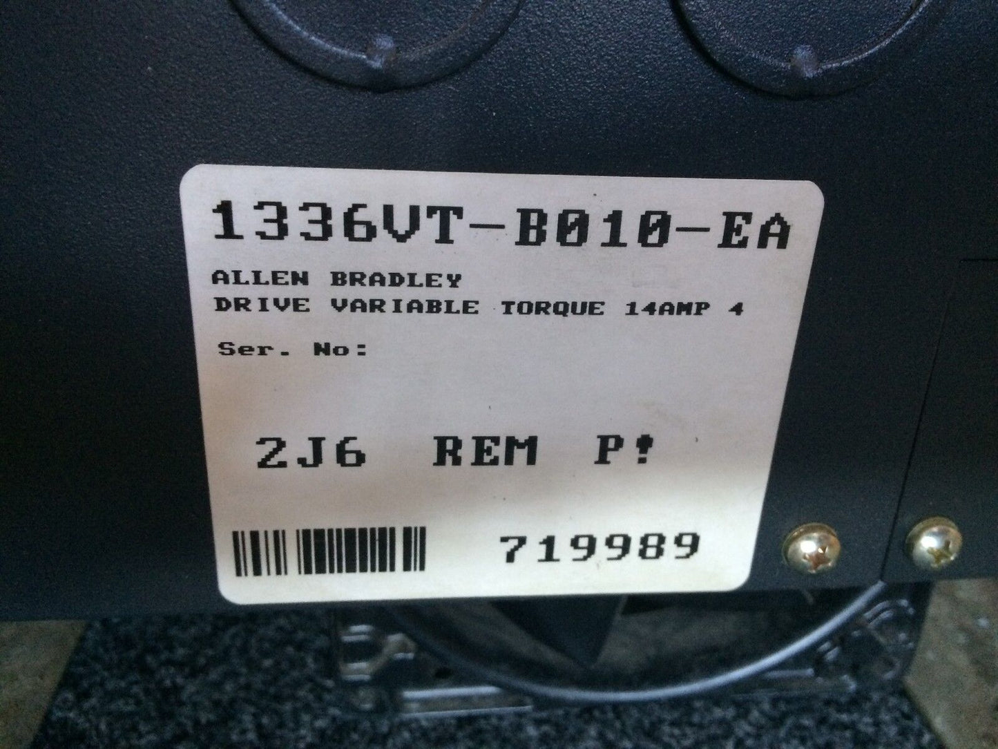 Allen Bradley 1336Vt,Drive Variable Torque 14A 3Ph 1336Vt-B010-Ean-Fa2-L1,By