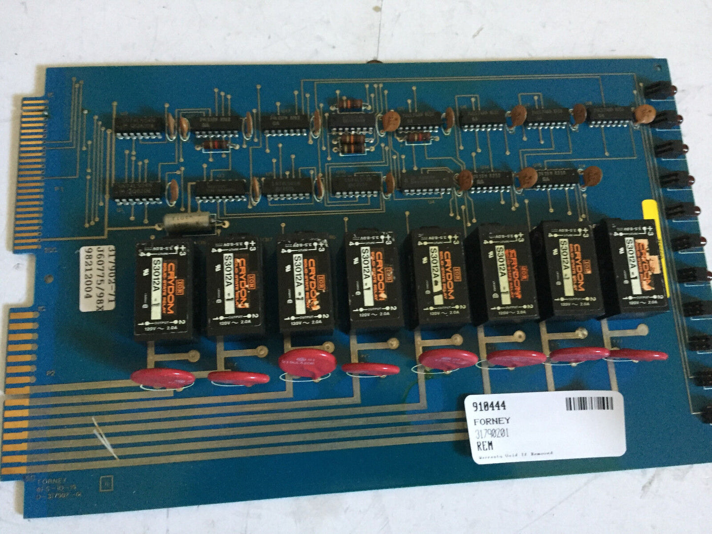 Forney 31790201,Afs-Io-19,317902-71, Afs-10-19 D-317902-01 Rev.D,Board,Cx