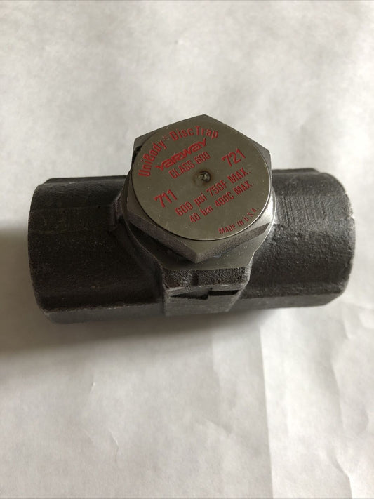 New 1" Npt Yarway Class 600,711 721 Unibody Disc Trap Steam Trap 600Psi 750F,Bo