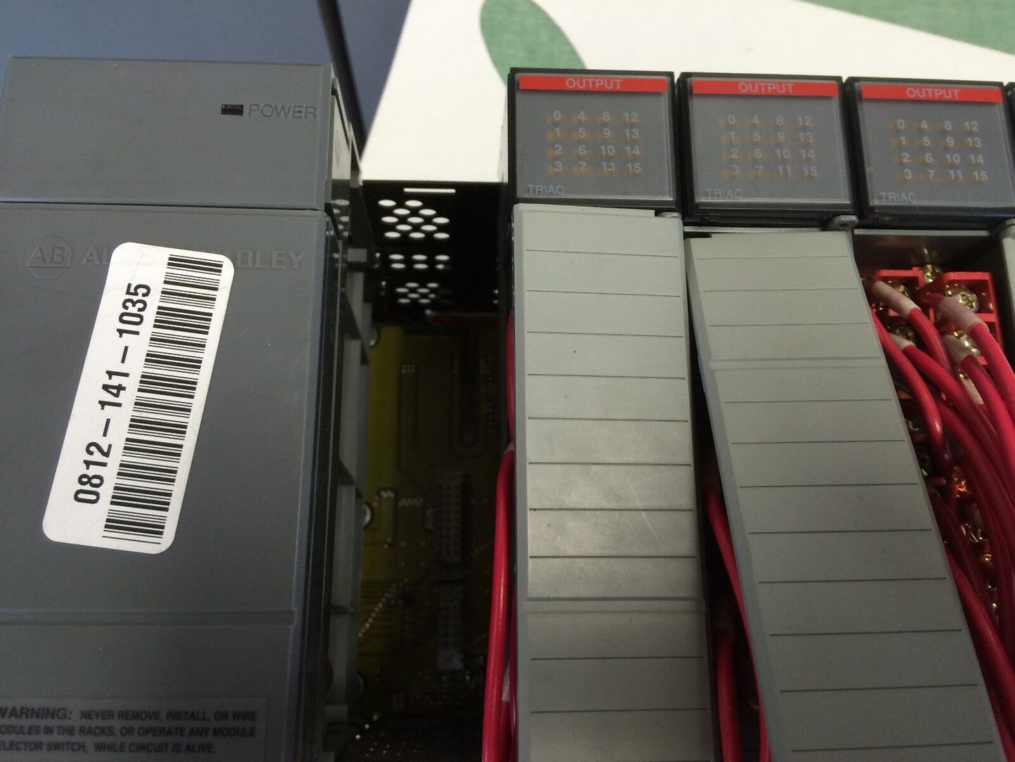 Allen Bradley Slc 500 Plc Rack,1746-A10,1746-Ob8,1746-Iv16,1746-Oa16,Bf