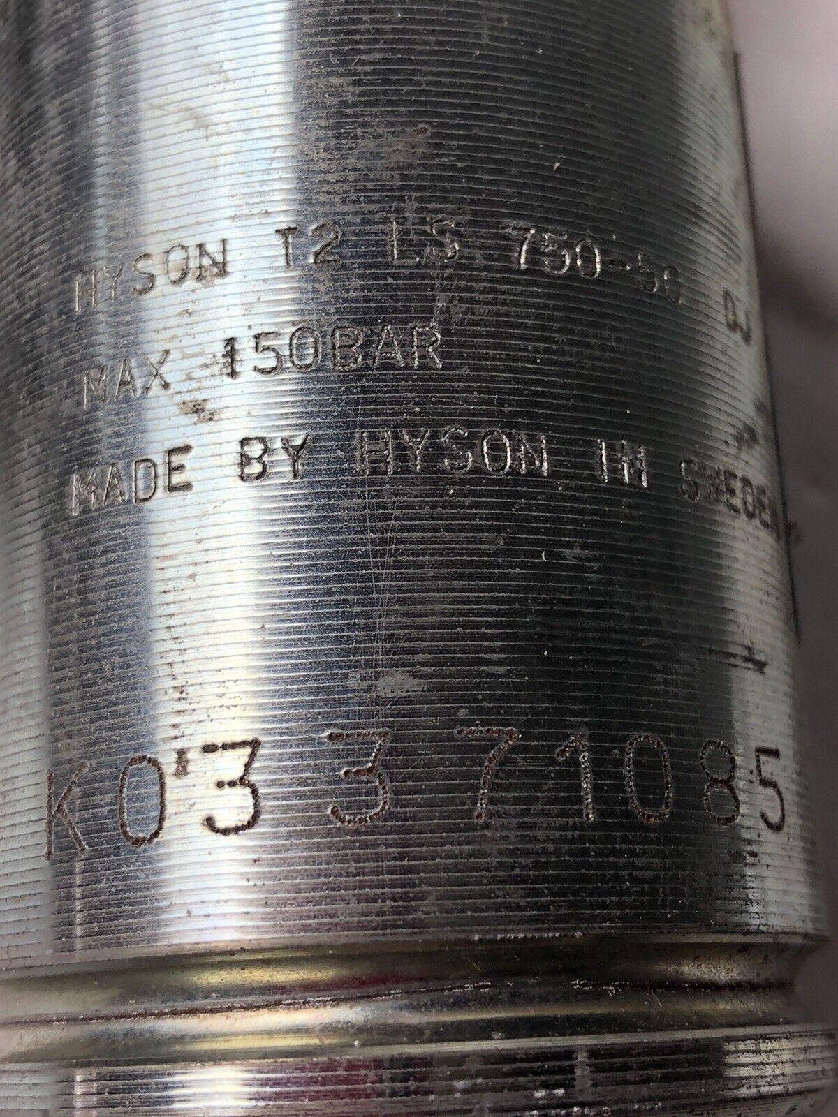 Hyson T2 Ls 750-50 Dj  Nitrogen Gas Spring, 150 Bar Max,Eg