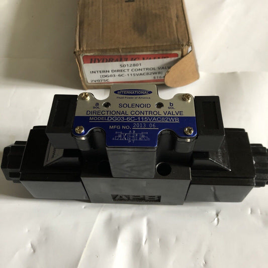 International Dg03-6C-115Vac82wb, Directional Solenoid Valve,Ap